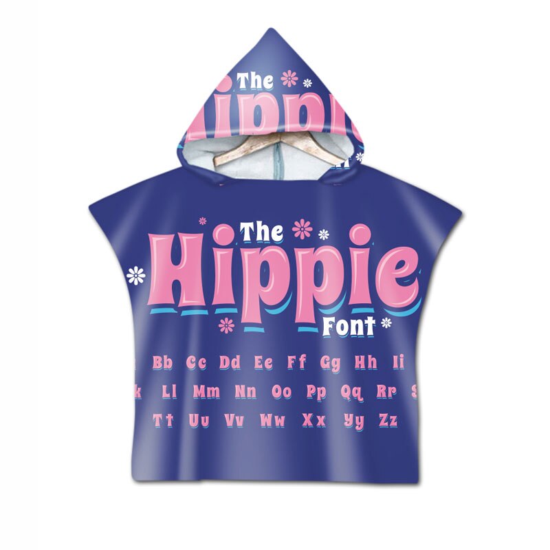 Englisch Letters Worte Mikrofaser Strand Handtuch Sommer Bad Handtücher Für Erwachsene Sport Schwimmen Pool Poncho Mit Kapuze Handtuch: Kids type 2