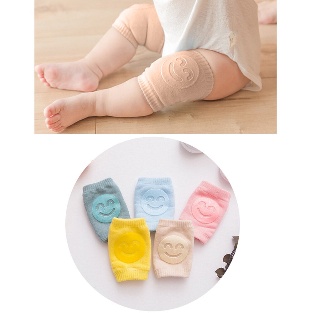 Kids Non Slip Crawling Elbow Infants Toddlers Baby Accessories Smile Knee Pads Protector Safety Kneepad Leg Warmer Girls Boys