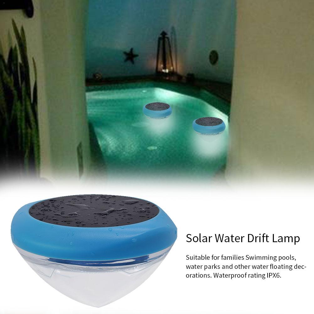 Solar Powered LED Water Floating Ball Lamp IPX6 Color Underwater Drift Lamp For Yard Pond Garden Pool Decoration Light
