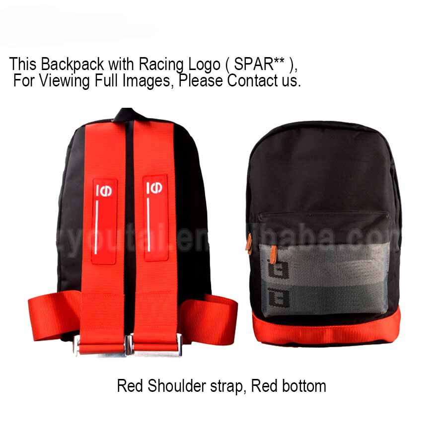 JDM Racing Style Bride Fabric Backpack Bride Seats Fabric Material Backpack Bag
