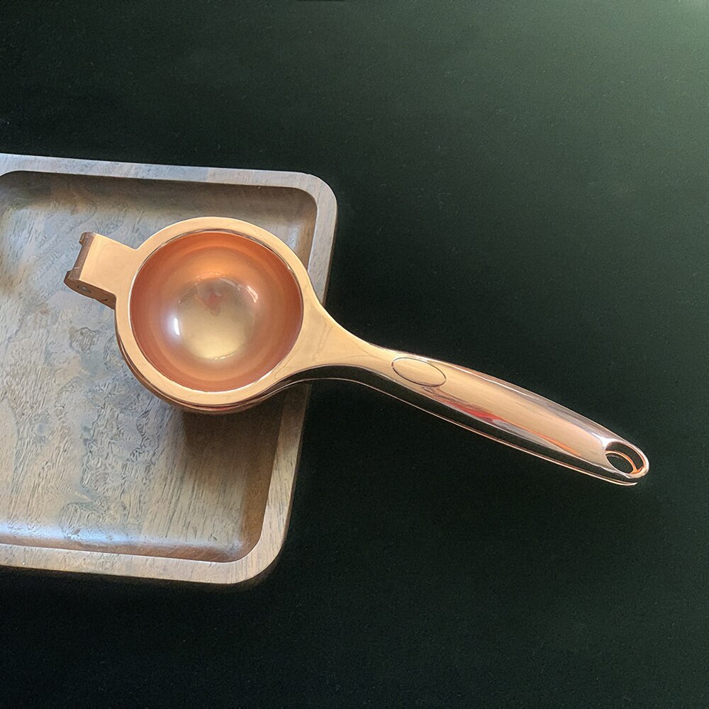 Household Manual Fruit Lemon Juicer Citrus Orange Hand Squeezer Press Machine Stainless Steel Multifunction Kitchen Tools: Upgrade Rose Gold L