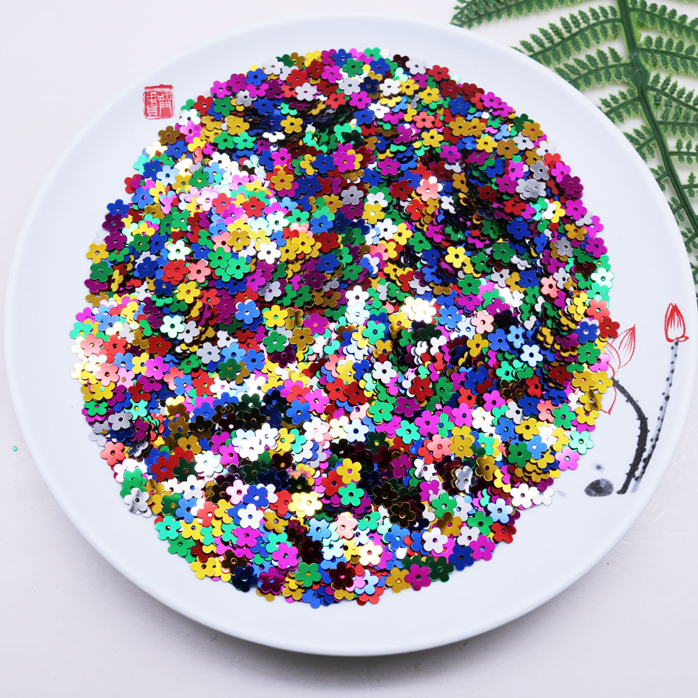 25g Ongeveer 2500PCS Losse pailletten kerstversiering Huishouden kleding naaibenodigdheden Plakken decoraties. LP-026