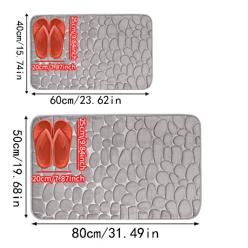 bat matt Kopfstein pflaster Schlecht Teppich Boden matt Erinnerung Schaum bat matt dicke weiche saugfähige rutsch feste wasch nackt Teppich für Schlecht Dusche