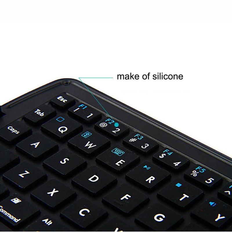 Bluetooth Faltbare Mini Tastatur für praktisch Tablette Pad Laptop Clever TV Weiß Schwarz Tragbare Tastatur Fenster Android IOS