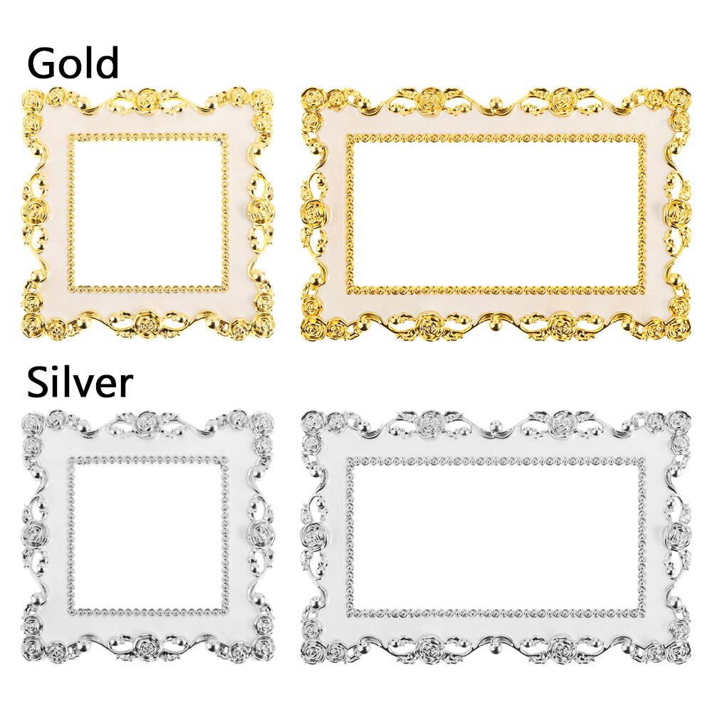 Rose Rand Licht Schakelaar Cover Goud Zilver Hars Enkele Dubbele Lichtschakelaar Surround Socket Plaat Muursticker Cover Frame Decor