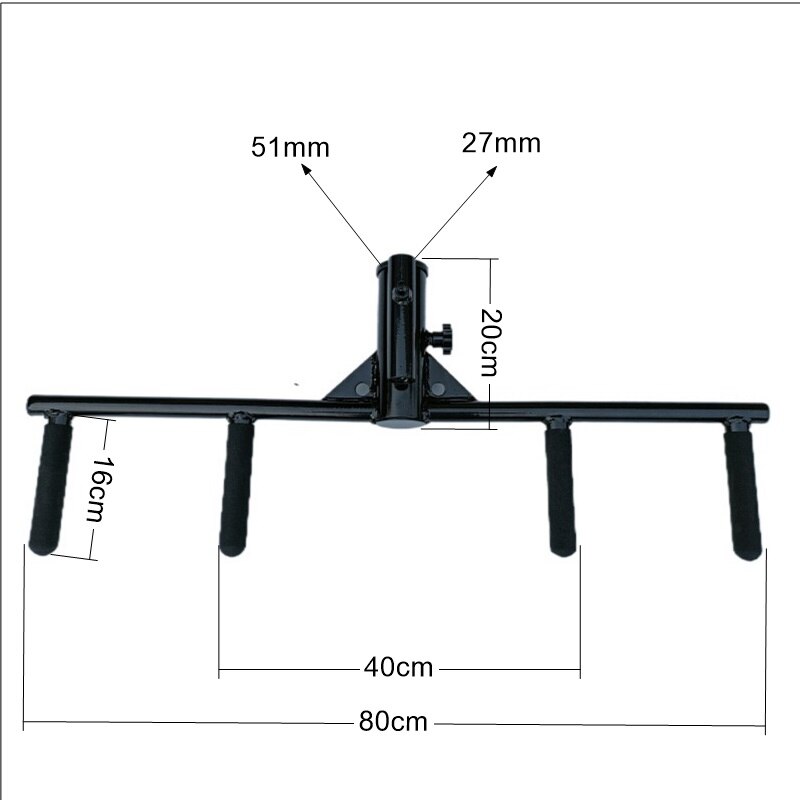 Multi-Grip T Bar Row Landmine Attachment Gym Deadlift Squat Tricep Bicep Back Workout Handle Straight Grip Fits 2 and 1 Inch Bar: Default Title