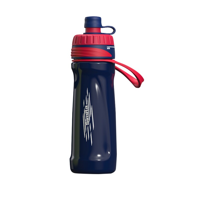 Simita Squeeze Water Bottle,Plastic Sport Bicycle Bottle,Protable Outdoor Drinkware Kettle,Energy Drink,Leak Proof,750ml BPAFree: Dark Blue