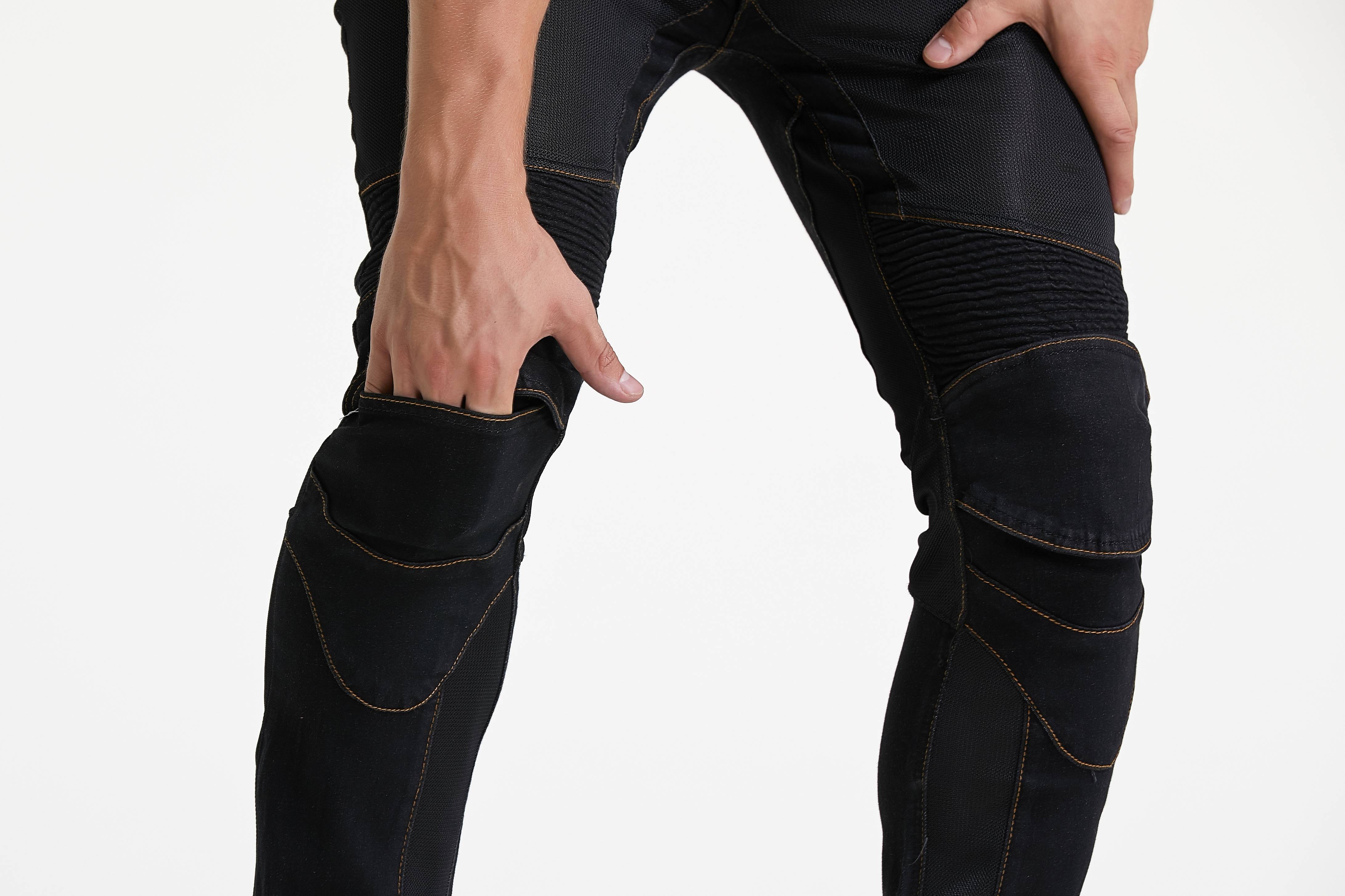 VOLERO Motorcycles PK719 Jeans Leisure Motorcycle Men's Off-road Outdoor Jean/cycling Pants With Protect Equipment And Mesh