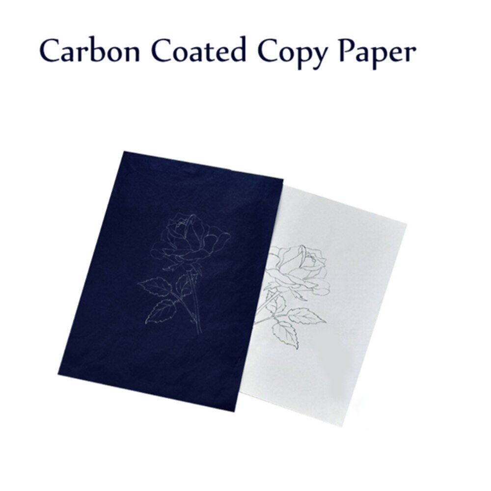 50pcs Carbon Paper Double Sided Carbon Paper Thin Type Stationery Paper Copy Paper Office School Stationery