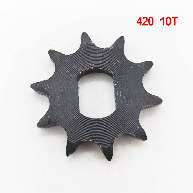 Bm1418 zxf 9t 10t 12t 14t 16t 420 428 elektriske trehjulede kædehjul til kædedrev cykel motorcykel gear børsteløs dc motor tandhjul: 420 10t