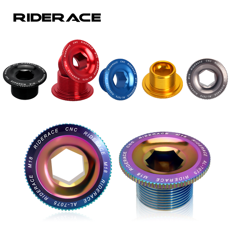 Boulon de fixation de bras de manivelle de vélo, écrou de pédalier en alliage d'aluminium, couvercle de manivelle de vélo vtt, bouchon à vis M18 M20 boulon pour capuchon de boulon de manivelle Shimano