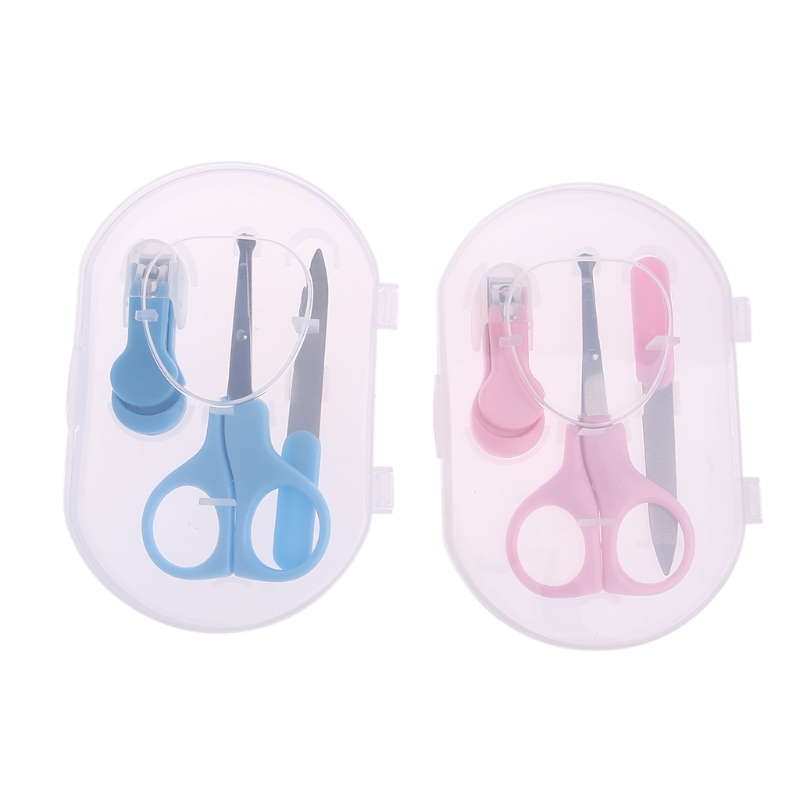 Conjunto de 3 unidades de manicura para bebés y niños, Kit de cuidado de la salud, pedicura, cuidado del cabello, Color aleatorio, novedad de