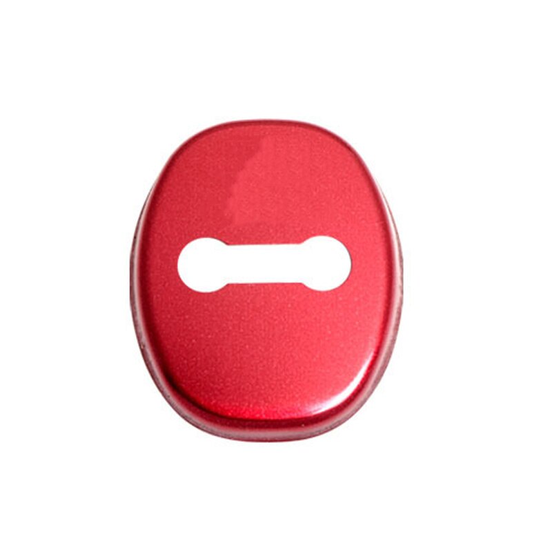 Automobile stainless steel door lock cover 4pcs/set Interior accessories for Toyota for Lexus UX NX RX CT LX series: Red