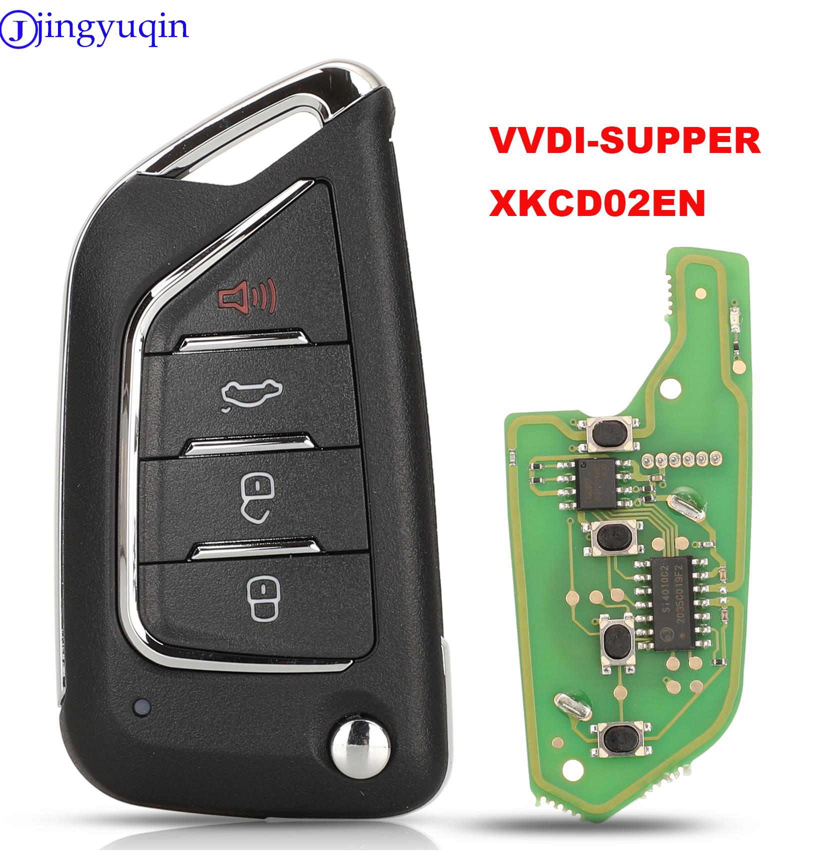 Xhorse jingyuqin Chiave telecomando universale per auto con 4 pulsanti per strumento chiave VVDI/VVDI-Supper XKCD02EN