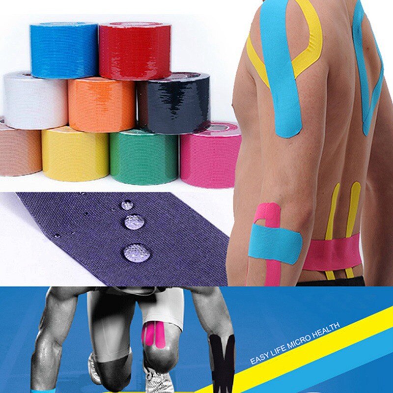 5cm x 5m selvklebende teip atletisk muskelstøtte fysio stropping bånd sport taping trening trening trening muskel beskytter