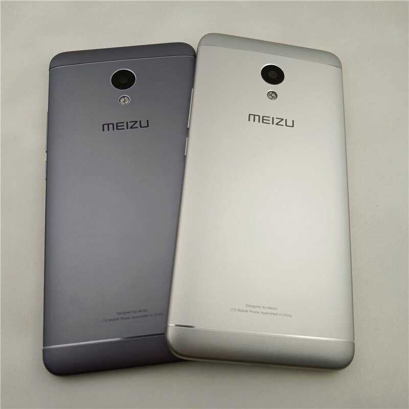 Voor Meizu M5S M612H M612M Metalen Batterij Back Cover Vervangende Onderdelen Case Met Knoppen Camera Lens