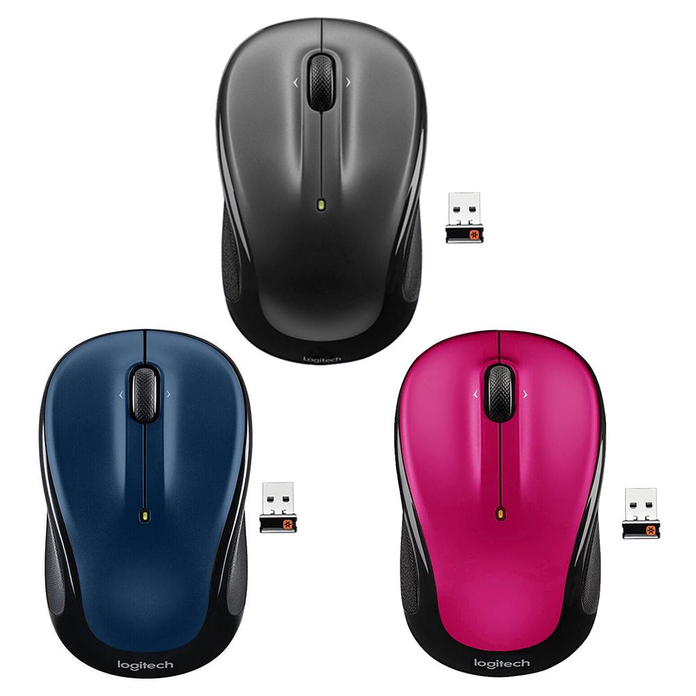 Logitech M325 3 Knoppen Usb Draadloze Muis Voor Laptop Kantoor Computer 1000Dpi 2.4Ghz Unifying-ontvanger Ergonomische Optische Muizen
