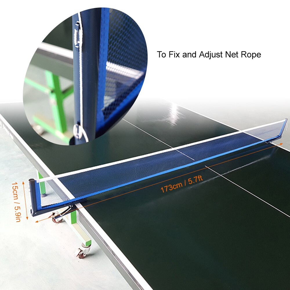 Ping pong bordtennis net stolpe sæt sammenklappeligt bærbar ping pong mesh net klip sæt bordtennis tilbehør