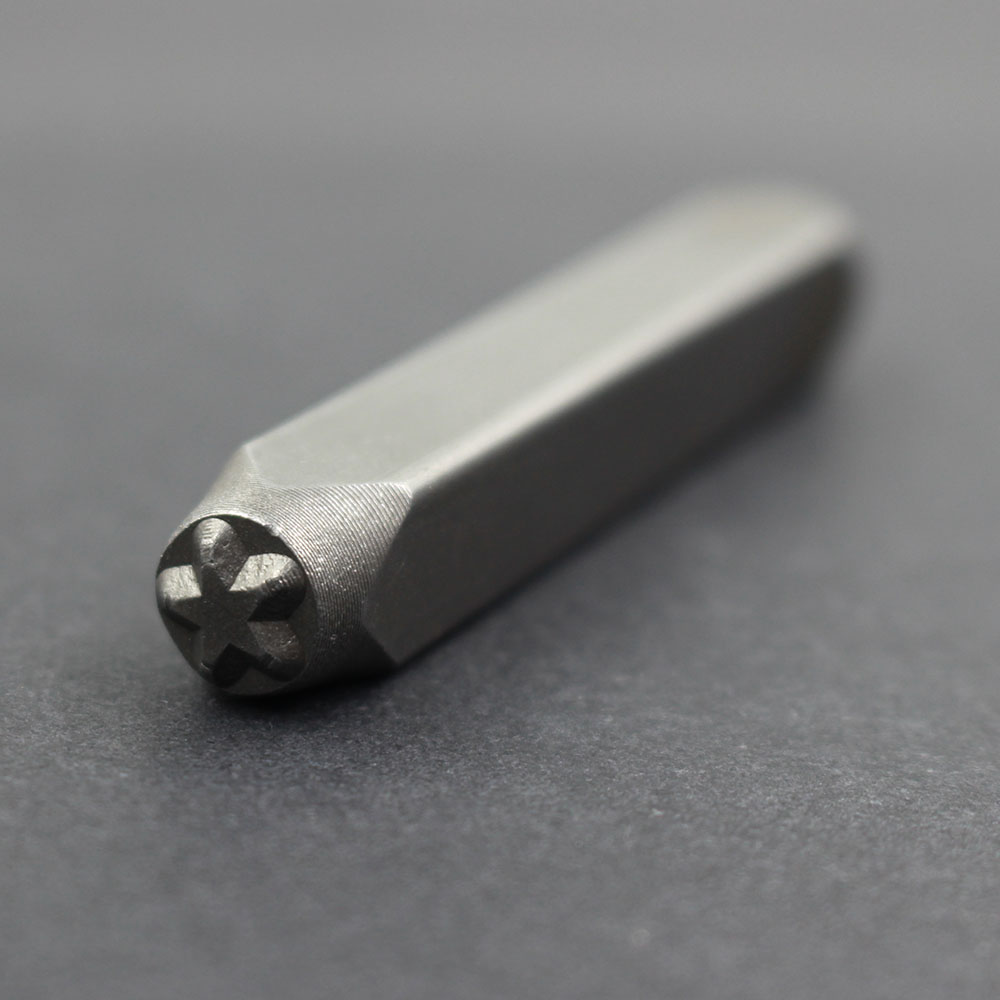 Leather Stamping Tool Set Carving Cross Star Heart Jewelry Stamping Mold Tool Leather Craft Stamp Punching Tool: Light Grey