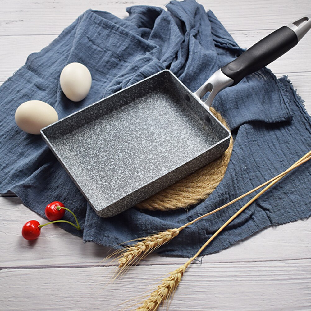 Japanse Stijl Omelet Tamagoyaki Thuis Ontbijt Aluminium Koekenpan Keuken Non-stick Maifanite Steen Kleine Koken Tool