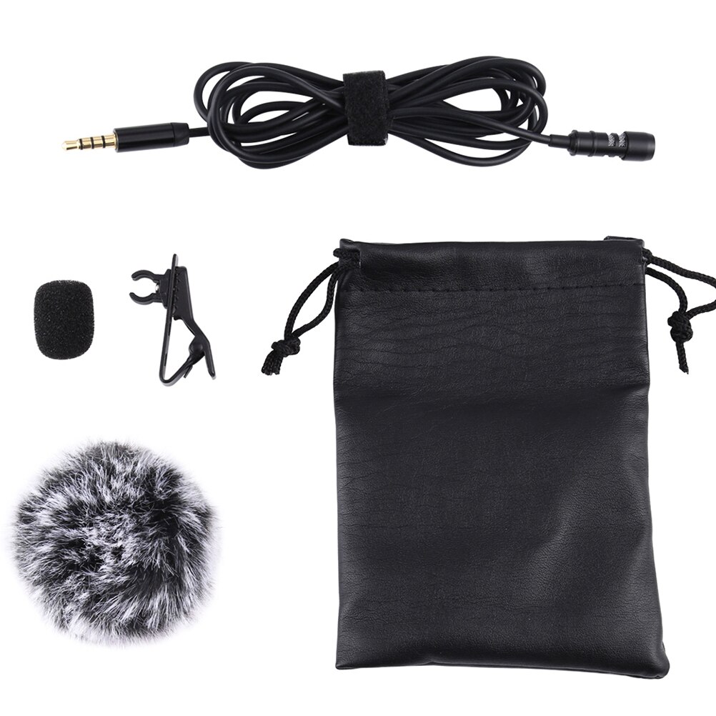 1 Set Handige Professionele Lavalier Microfoon Condensator Microfoon Opname Microfoon