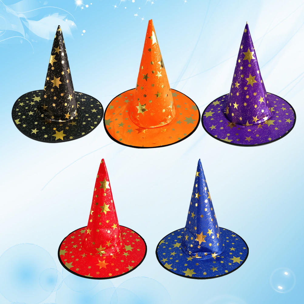 10pcs Witch Hat Wizard Hat Wicked Witch Accessory Dress-up Cosplay Costume Accessory