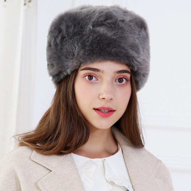 Ht2851 chapéu de inverno das mulheres dos homens grosso quente chapéu de pele russo earflap boné à prova de vento bombardeiro skullies gorro russo ushanka hat