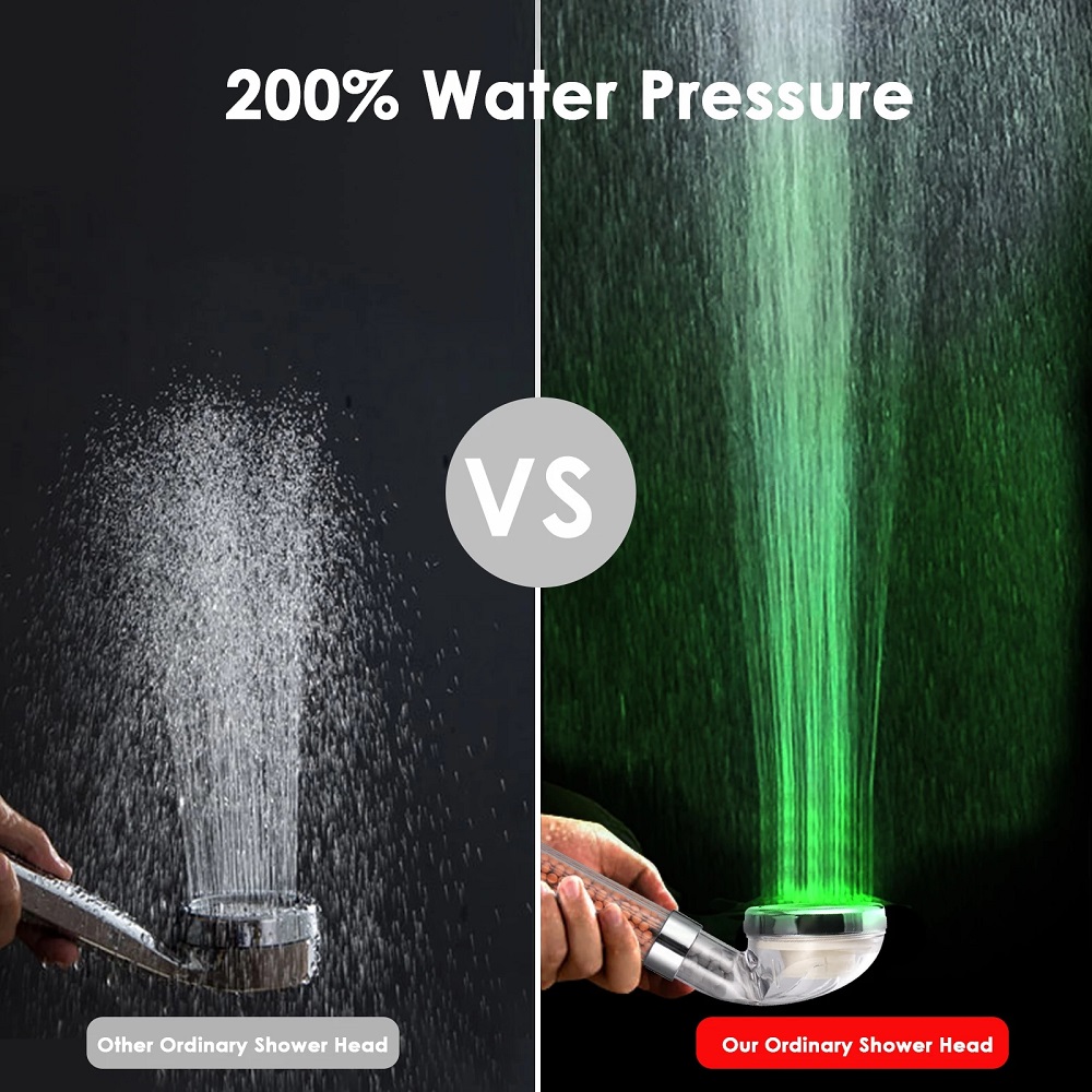 Cabezal de ducha LED de 3/7 colores, luz de ducha LED que cambia automáticamente de Color, cabezal de ducha ahorrador de agua, accesorios de baño