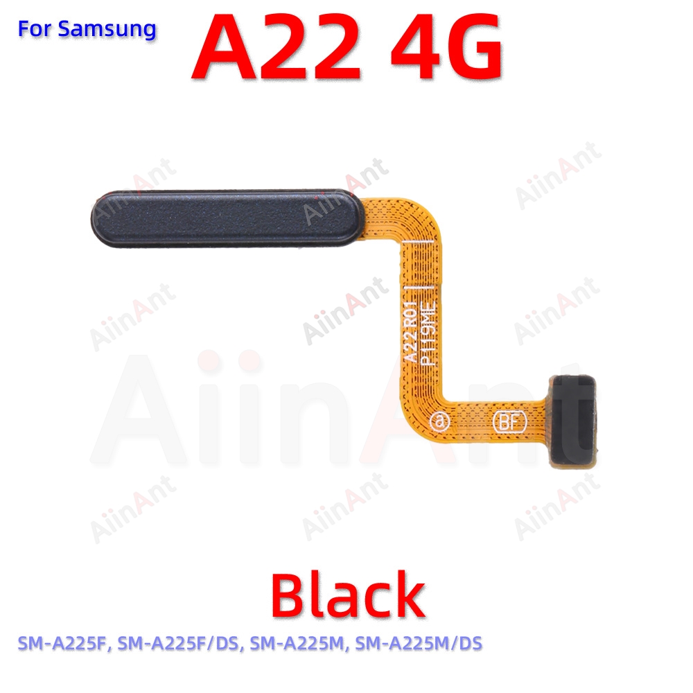 Back Button Touch ID Finger Scanner Fingerprint Sensor Flex Cable For Samsung Galaxy A22 A23 4G 5G A225F A226B A235F A236B A236U: Brown