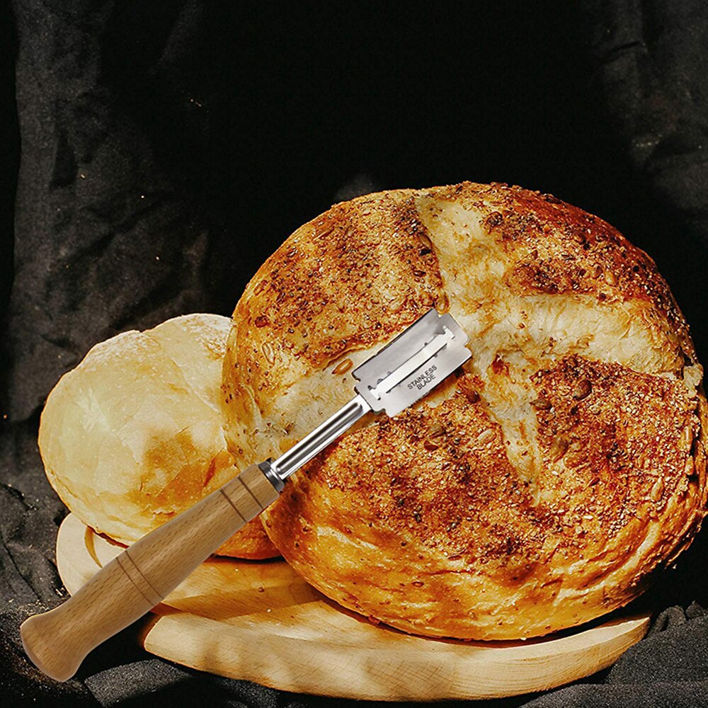 Creatieve Roestvrijstalen Messen Brood Cutter Voor Snijden Scoren Brood Deeg Met 4 Bladen Voor Kichen Supplies