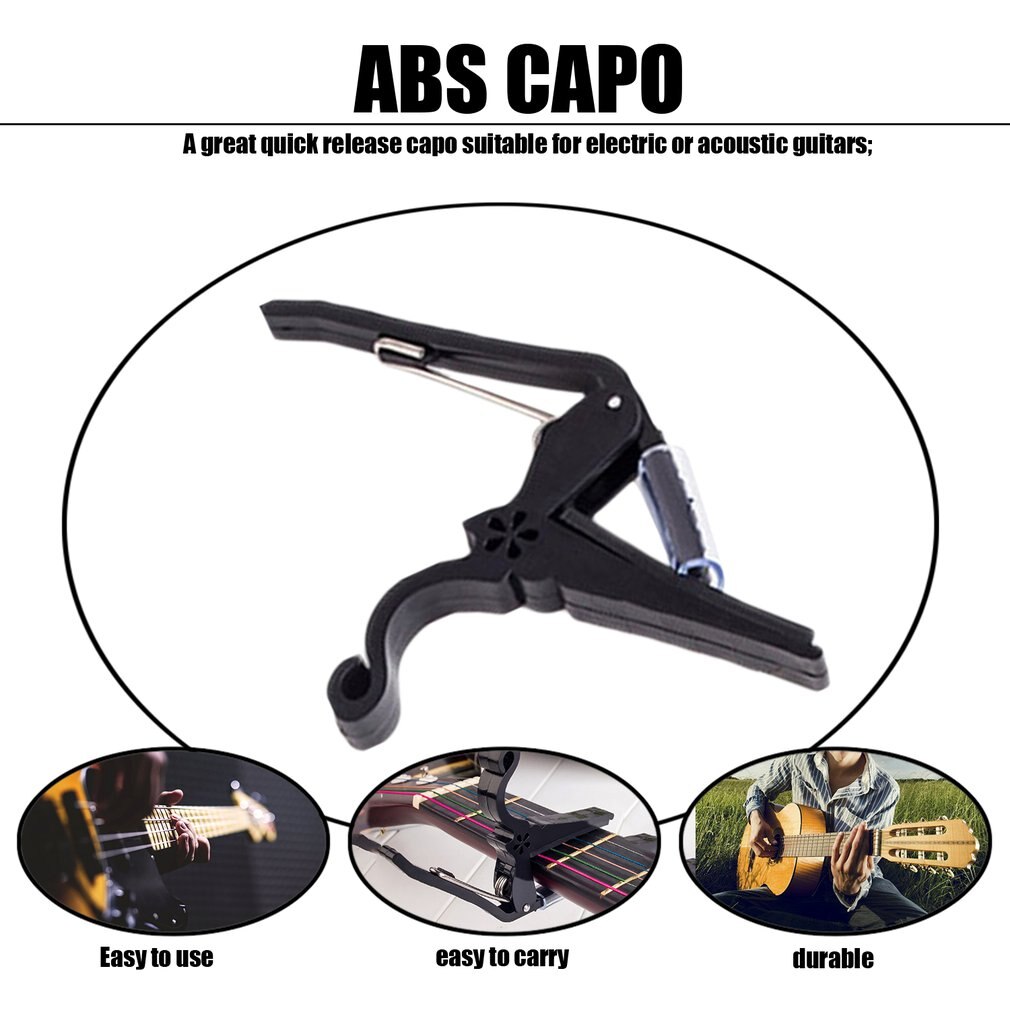 ABS Guitar Tuner Clamp Key Trigger Capo for Acoustic Electric Musical Instruments