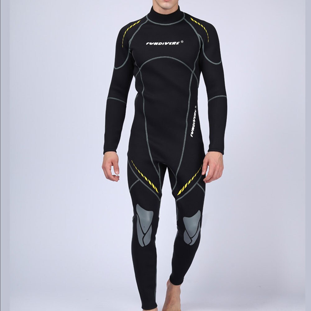 Premium Neoprene Wetsuit 3mm Men Scuba Diving Thermal Winter Warm Wetsuits Full Suit Swimming Surfing Kayaking Equipment Black