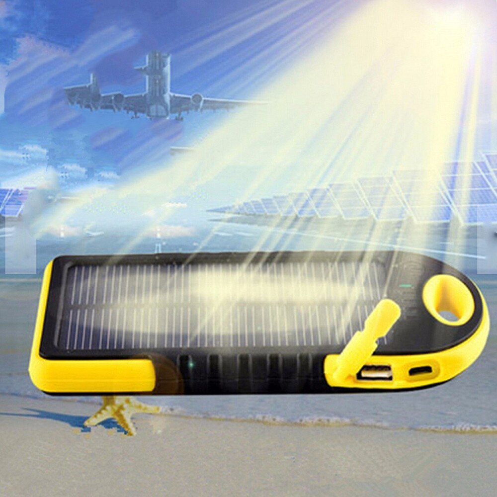 LED draussen Reise Dual USB Solar- praktisch Energie Bank fallen Ladegerät DIY Bausatz: D