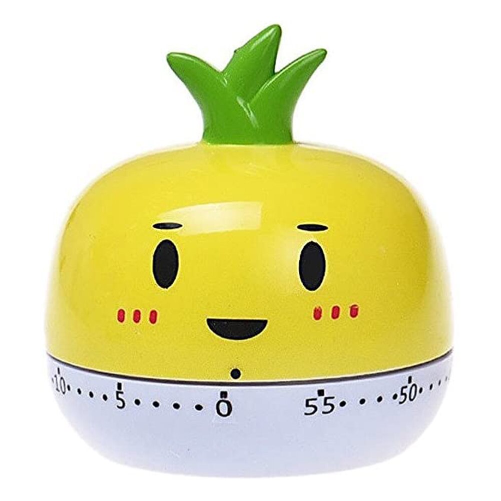 Reminder Alarm Clock Kitchen Mechanical Timer Vegetable Shape Countdown Timer for Household Kitchen Convenient Part: Yellow