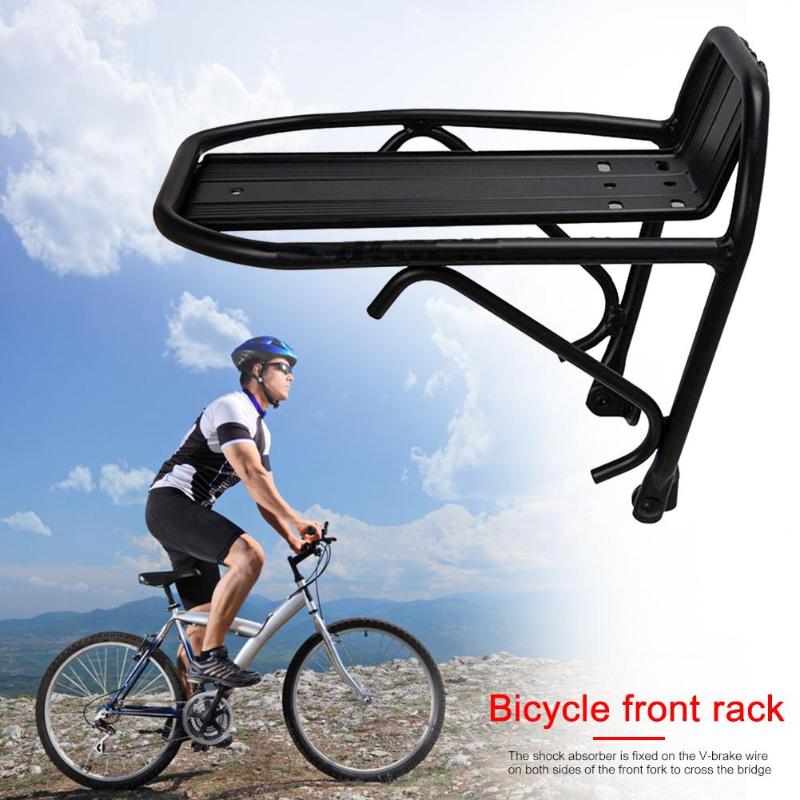 MTB Road Bike Bicycle Front Rack Carrier Panniers Bag Carrier Luggage Shelf Cycling Bracket