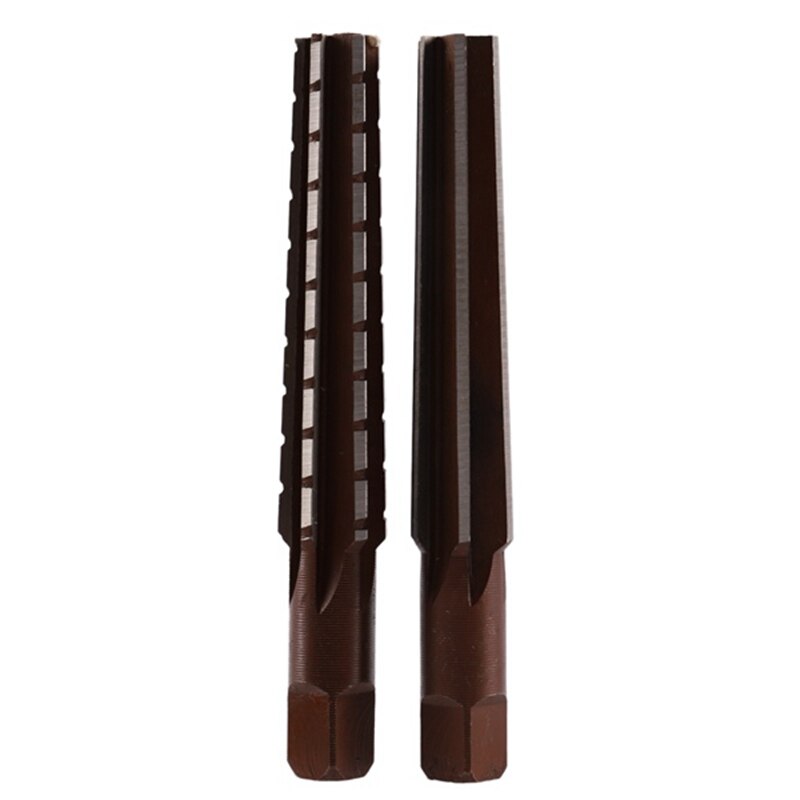2 Stks/set Hand Ruimers Set MT1 Staal Fijne/Ruwe-Edge Morse Conus Ruimer Voor Frezen Afwerking Cutter Tool