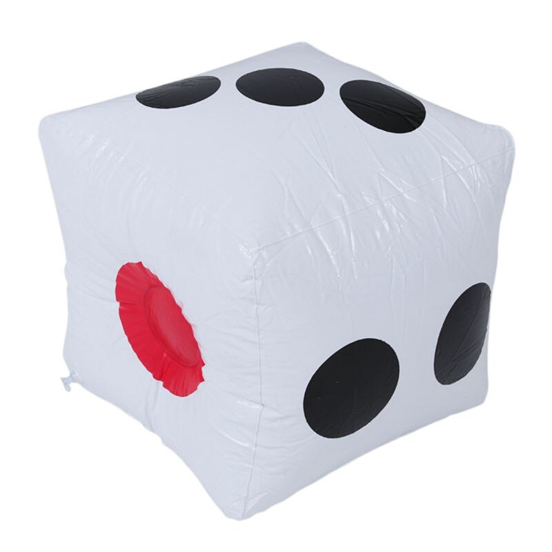 32cm opblaasbare opblaasbare dobbelstenen casino poker feestdecoraties zwembad strand speelgoed