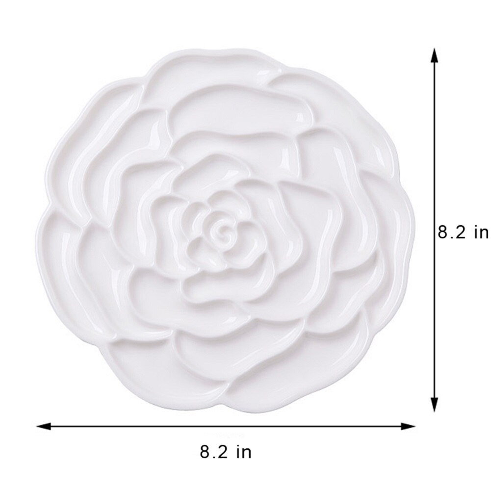 Keramische Palet Air Ballon/Klein Huis Aquarel Palet Porselein Keramische Verf Palet Palet Verf Lade: Rose