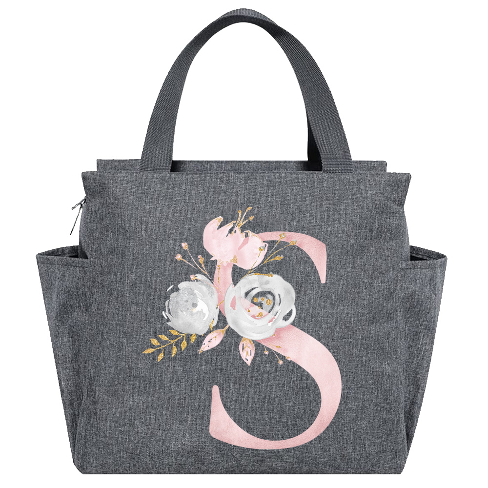 Izolowana torba na lunch Cooler Lunch Box Przenośna izolowana płócienna torba Bento Pack Termiczna torba na żywność Piknikowa torba na ryż dla kobiet i dzieci: Khaki