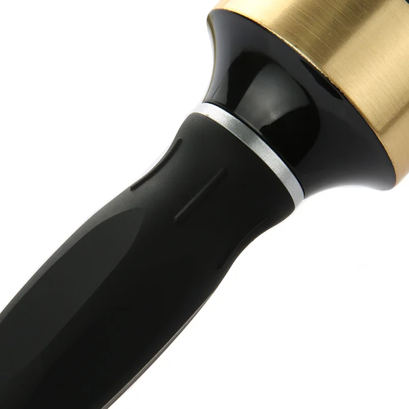 Hair Styling Hair Brush Nylon Comb Cylinder Curly Hair Rolling Comb Thermal Aluminum Tube Round Barrel Hair Comb Salon Tool