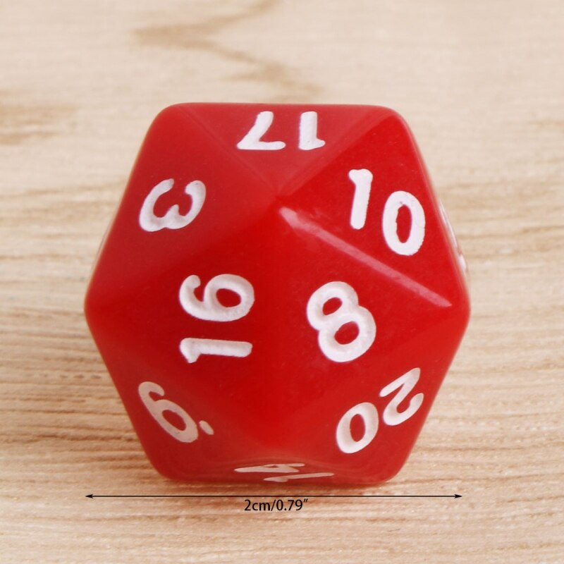 20 Pcs Multicolor Acryl Cube Dice Kralen Multiaspect Draagbare Tafel Games Speelgoed