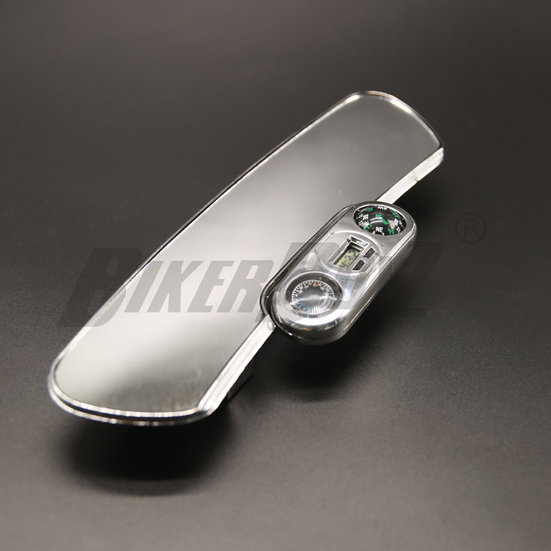 universell 285mm bil bakspeil vidvinkel bakspeil auto avlet konveks kurv innvendig klips på bakspeil med kompass