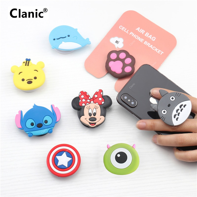 Nette Cartoon handy grip bracket telefon ausbau stehen telefon finger ring halter für handys für iphone x xs 8 xiaomi redmi