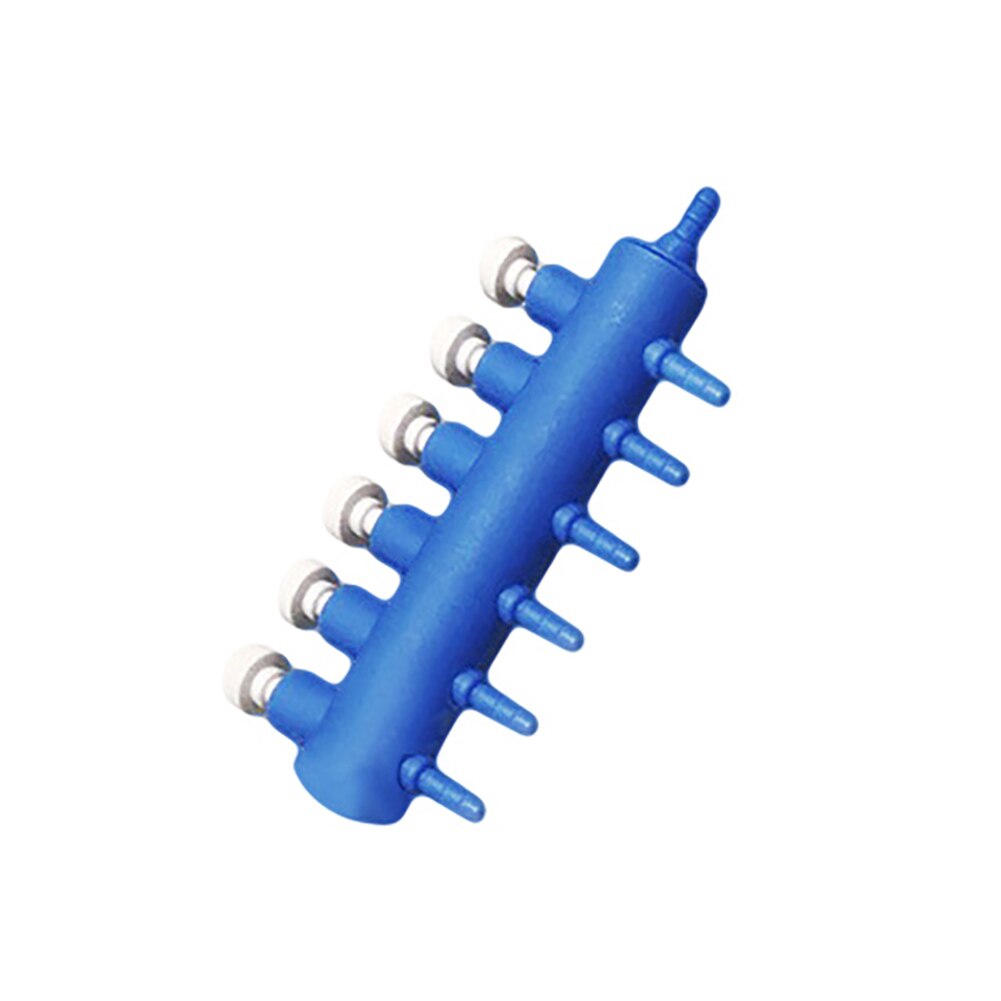2 3 4 5 6 Way Aquarium Oxygen Tube Splitter Fish Tank Air Pump Accessories Air Flow Distributor Control Useful Outlet: 6