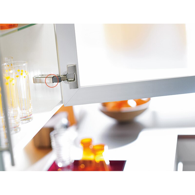 Straight Arm Full Overlay Hinge for Doors Nickel Finish Automatically Adjust Stainless Steel HUG-Deals