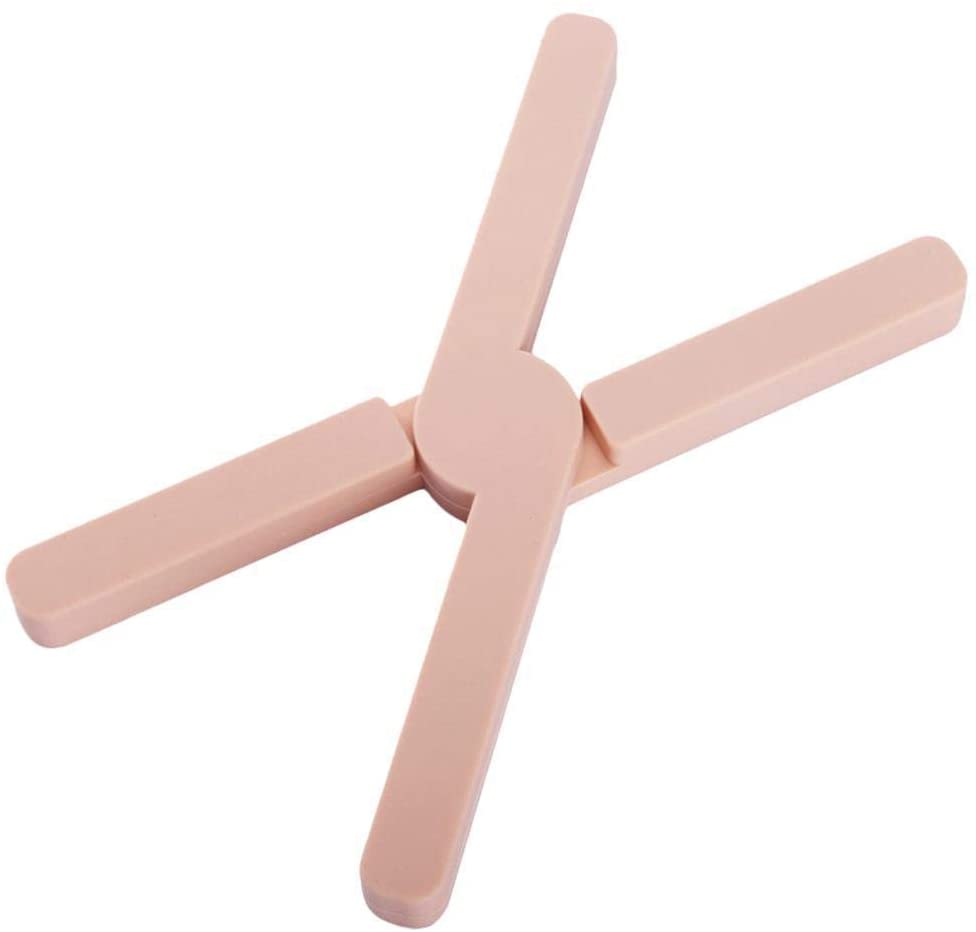 Siliconen placemat, klein, draaibaar, effenkleurig, warmte-isolerend matje voor thuisrestaurants: Oranje