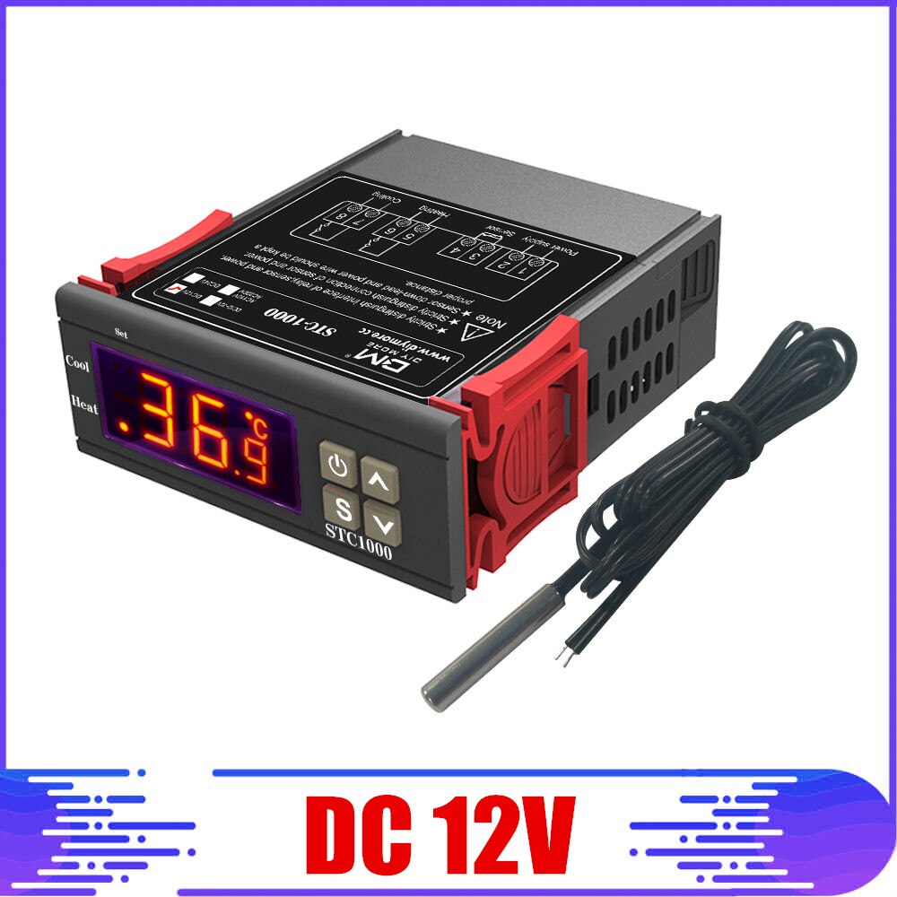 Termostato Digitale W3230 LED - 110V-220V 20A Con Sensore Impermeabile NTC10K, Controllo Temperatura -55~120°C