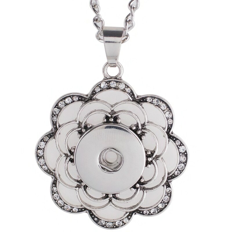 18Mm 20Mm Drukknoop Ketting Diy Sieraden 5 Stks/partij KD3038: KC0957