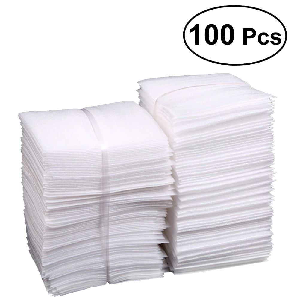 100Pcs Cushion Foam Pouches Safely Wrap Cup Dishes Glassware Porcelain Furniture Packing Supplies for Moving Storage 25x30cm