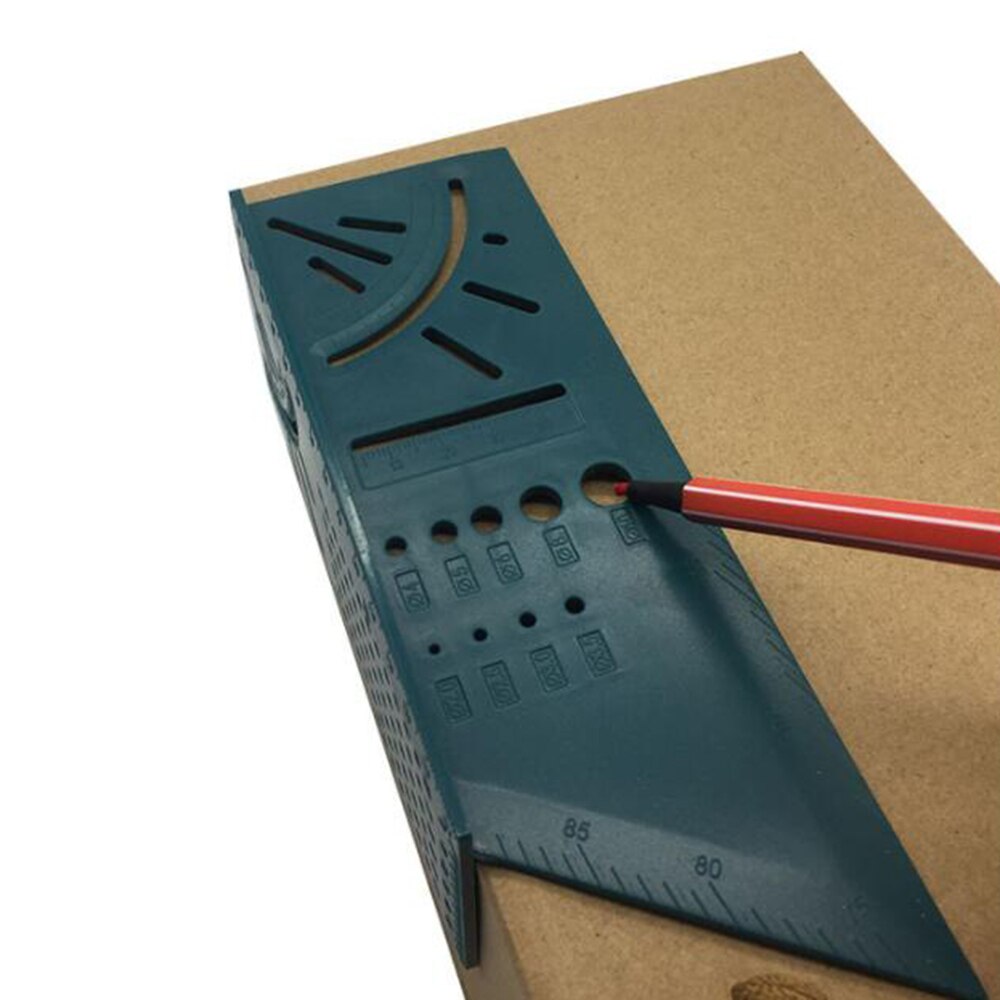 3d verstekhoek houtbewerkingsliniaal meetinstrument vierkant formaatmeter met potlood